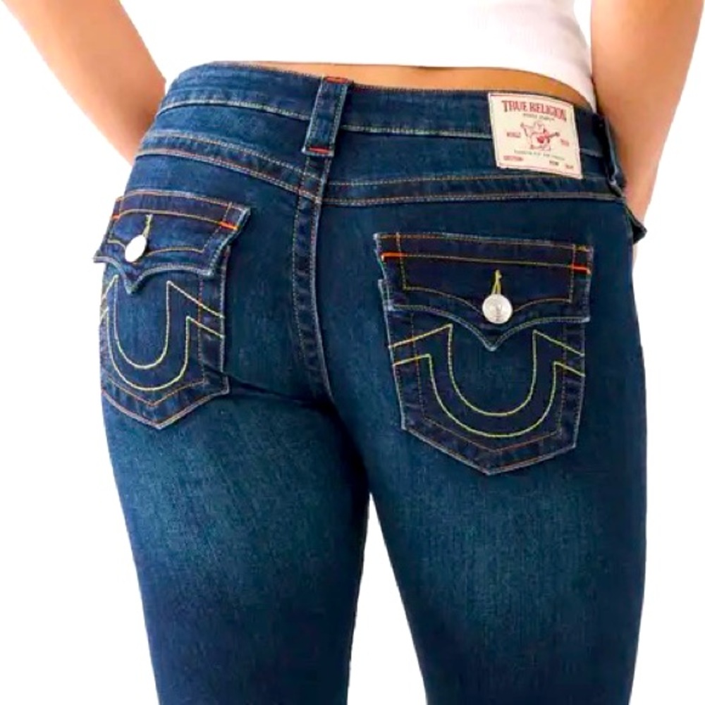 True Religion low rise boot cut jeans size 25